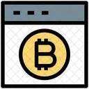 Bitcoin Web Online Bitcoin Website Icon