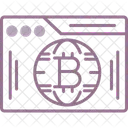 Online Bitcoin Bitcoin Website Bitcoin Account Icon