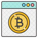 Webpage Bitcoin Currency Icon