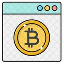 Bitcoin-Webseite  Symbol