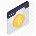 Bitcoin Website Cryptocurrency Online Crypto アイコン