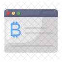 Bitcoin Website Online Cryptocurrency Bitcoin Account Icon