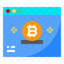 Website Bitcoin Internet Icon