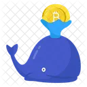 Bitcoin Whale Cryptocurrency Whale Crypto Whale Icon