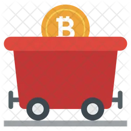 Bitcoin Wheelbarrow  Icon