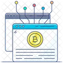Electronic Cash Bitcoin White Paper Cryptocurrency Icon