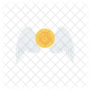 Bitcoin Fly Wings Icon