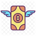 Money Bitcoin Wings Bitcoin Wings Bitcoin Icon