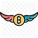 Bitcoin-Flügel  Symbol