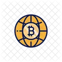 Bitcoin World Bitcoin Crypto Icon
