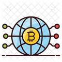 Bitcoin World Cryptocurrency Market Bitcoin Business Icon