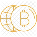 Bitcoin World Crypto World Icon