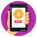 Bitcoin-Zahlung  Icon