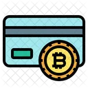 Bitcoin-Zahlungskarte  Symbol