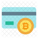 Bitcoin-Zahlungskarte  Symbol