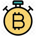 Bitcoin Zeit Bitcoin Uhr Symbol