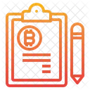 Bitcoin-Zwischenablage  Symbol