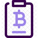 Bitcoin-Zwischenablage  Symbol