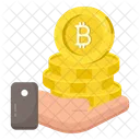 Bitcoins Cryptocurrency Crypto Icon
