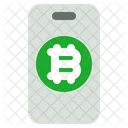 Bitcoins and smartphones  Icon