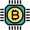 Bitcoins Chip Money Chip Icon