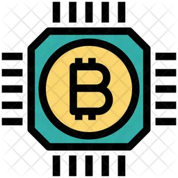 Bitcoins Chip  Icon