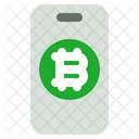 Bitcoins e smartphones  Ícone