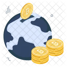 Bitcoins globales  Icono