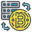 Database Cryptocurrency Digital Currency Server Storage Network Icon