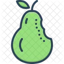 Bite Pear Cutting Icon