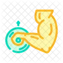 Einzelbein Kreuzheben Symbol