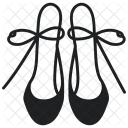 Black Ballerina Flats Women's Shoes  Icon