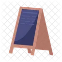 Black cafe board  Icon