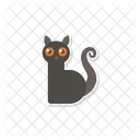 Black Cat Cat Scary Icon