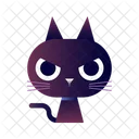 Cat Black Kitty Icon