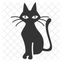 Black Cat Cat Witchcraft Icon