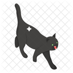 Black Cat Icon Of Flat Style Available In Svg Png Eps Ai Icon Fonts