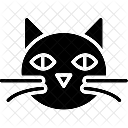 Black Cat Icon - Download in Glyph Style