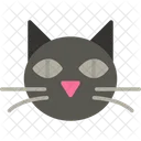 Black Cat Scary Cat Animal Icon