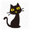 Black Cat Cat Animal Icon