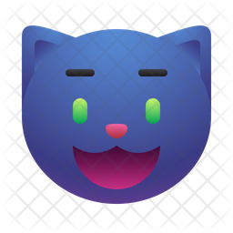 Black Cat Icon - Download in Gradient Style