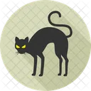 Black Cat Cat Halloween Icon