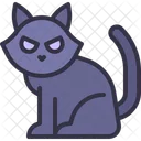 Black Cat Mammal Pet Icon