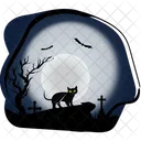 Black Cat Halloween Icon