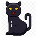 Black Cat Halloween Cat Witchs Cat Icon