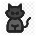 Black Cat Cat Scary Icon