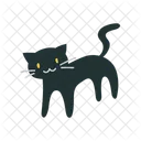 Black Cat Spooky Cat Halloween Cat Icon