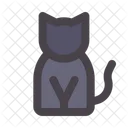 Black Cat Superstition Witch Icon