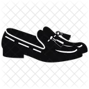 Black classy tassels  Shoes  Icon