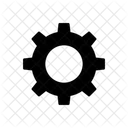 Black cogwheel  Icon